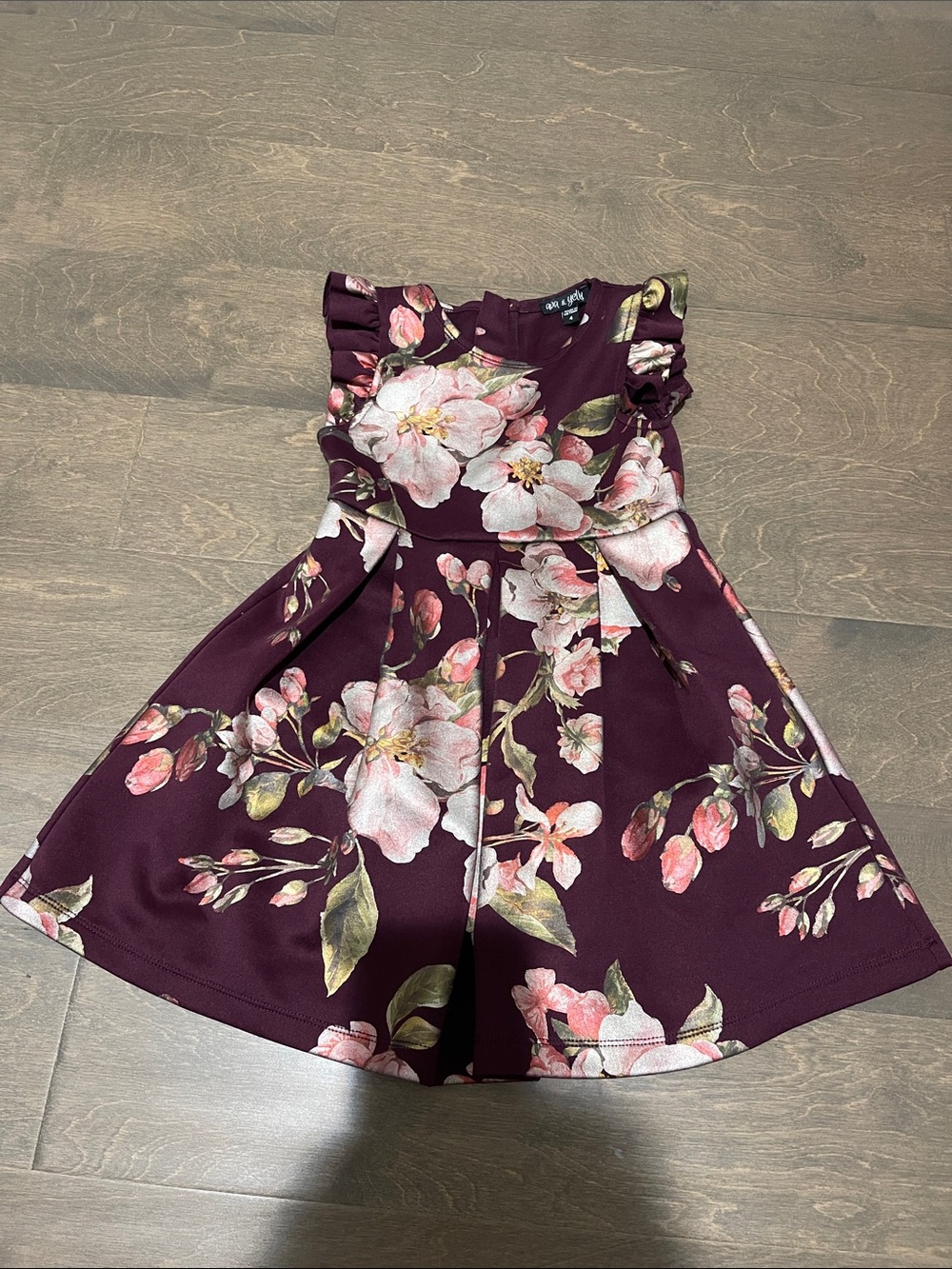 Size 4 Ruffle Sleeve Girl Dress
